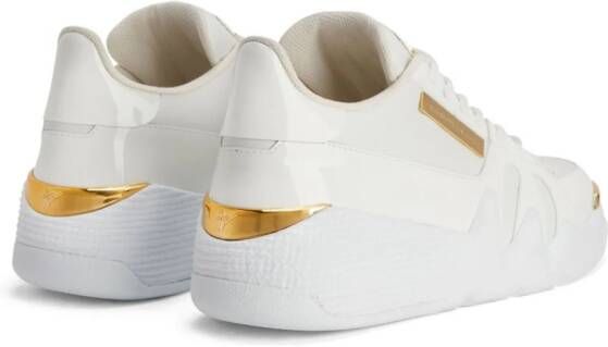 Giuseppe Zanotti Talon Winter leren sneakers Wit