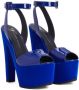 Giuseppe Zanotti Tarifa sandalen met plateauzool Blauw - Thumbnail 2