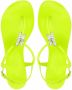 Giuseppe Zanotti Teenslippers verfraaid met kristallen Groen - Thumbnail 4