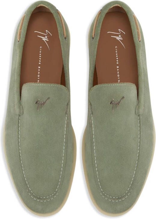 Giuseppe Zanotti The Maui suède loafers Groen