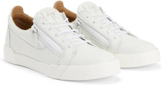 Giuseppe Zanotti The Shark 5.0 leren sneakers Wit