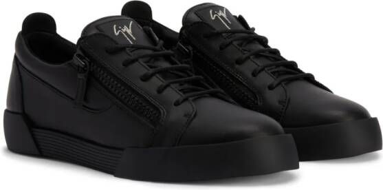 Giuseppe Zanotti The Shark 5.0 leren sneakers Zwart