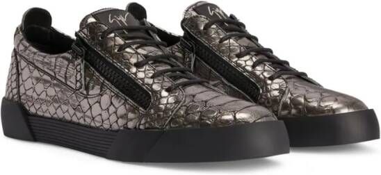 Giuseppe Zanotti The Shark 5.0 metallic sneakers Zwart