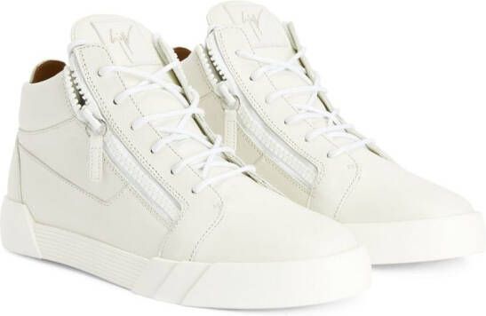 Giuseppe Zanotti The Shark 5.0 mid-top sneakers Wit