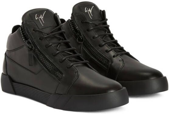 Giuseppe Zanotti The Shark 5.0 mid-top sneakers Zwart