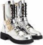 Giuseppe Zanotti Tifa metallic laarzen Zilver - Thumbnail 2