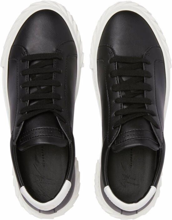 Giuseppe Zanotti Tweekleurige sneakers Zwart