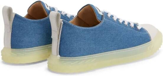 Giuseppe Zanotti Urchin denim sneakers Blauw