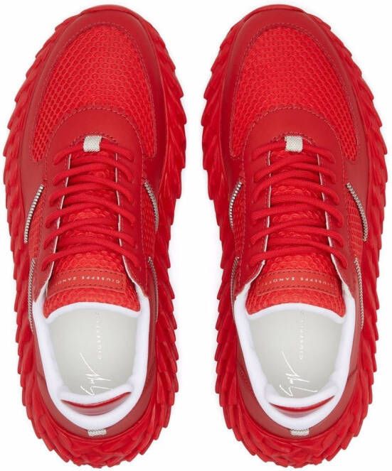 Giuseppe Zanotti Urchin low-top sneakers Rood