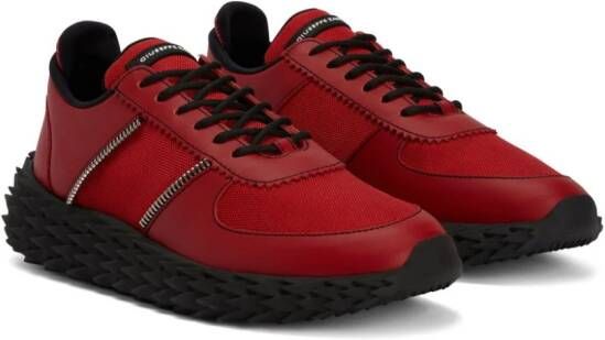 Giuseppe Zanotti Urchin sneakers met vlakken Rood