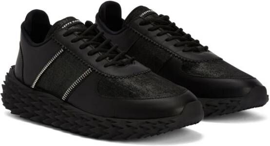 Giuseppe Zanotti Urchin sneakers met vlakken Zwart