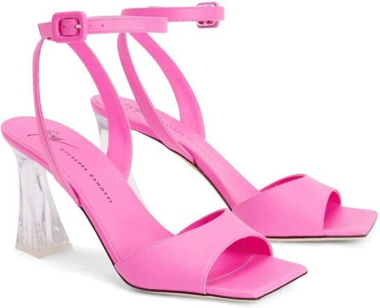 Giuseppe Zanotti Vesta sandalen met doorzichtige hak Roze