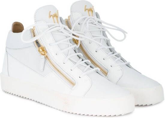 Giuseppe Zanotti witte Kriss hi top sneakers