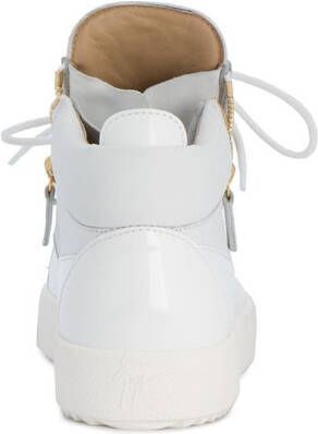 Giuseppe Zanotti witte Kriss hi top sneakers