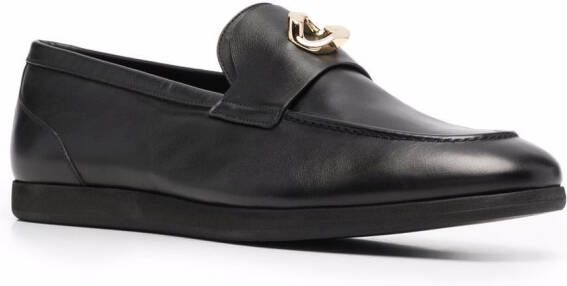 Givenchy G-chain leren loafers Zwart