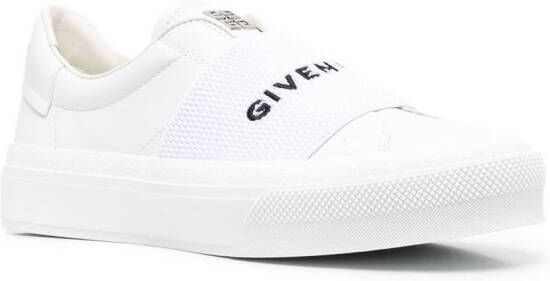 Givenchy Sneakers met logoband Wit