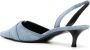 Givenchy Voyou denim slingback pumps Blauw - Thumbnail 3