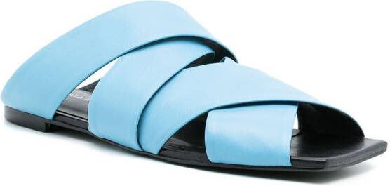 Gloria Coelho Sandalen met gekruiste bandjes Blauw