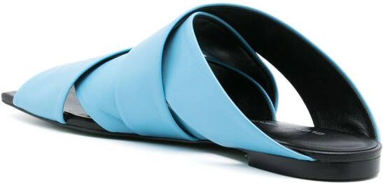 Gloria Coelho Sandalen met gekruiste bandjes Blauw