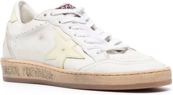 Golden Goose Ball Star leren sneakers Wit