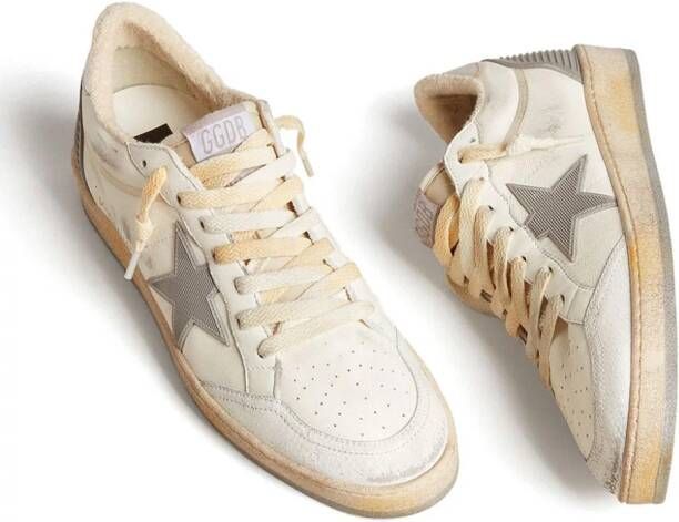 Golden Goose Ballstar leren sneakers Wit