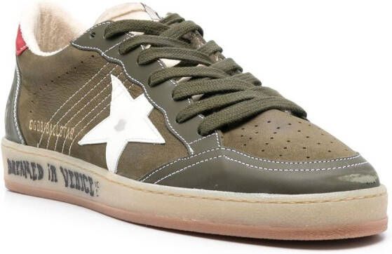 Golden Goose Ballstar low-top sneakers Groen