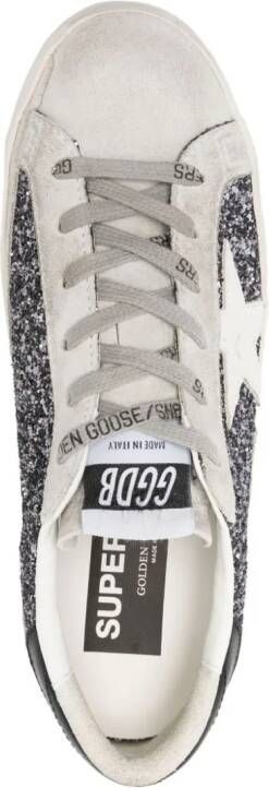 Golden Goose Super-Star sneakers met glitter Grijs