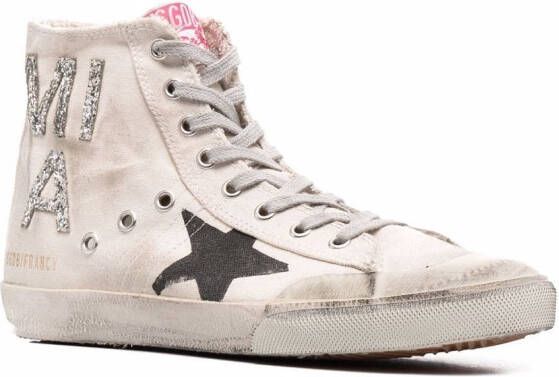 Golden Goose Francy sneakers met logopatch Beige