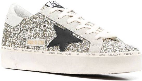 Golden Goose Hi Star sneakers met glitters Grijs