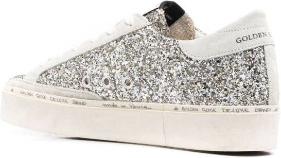 Golden Goose Hi Star sneakers met glitters Grijs