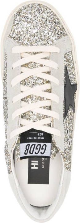 Golden Goose Hi Star sneakers met glitters Grijs