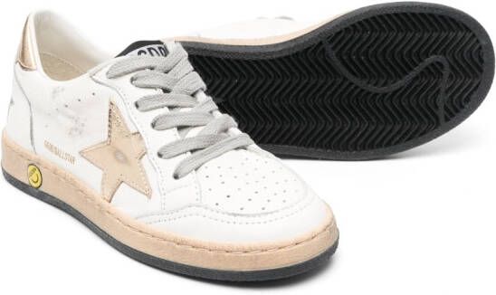 Golden Goose Kids Ball Star sneakers Wit