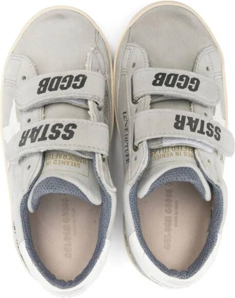 Golden Goose Kids Old School gerafelde sneakers Grijs