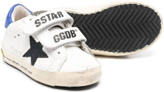 Golden Goose Kids Old School sneakers met distress-effect Wit