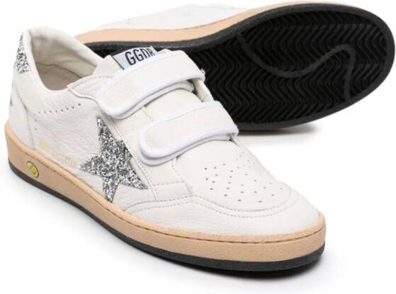 Golden Goose Kids Old School sneakers met klittenband Wit