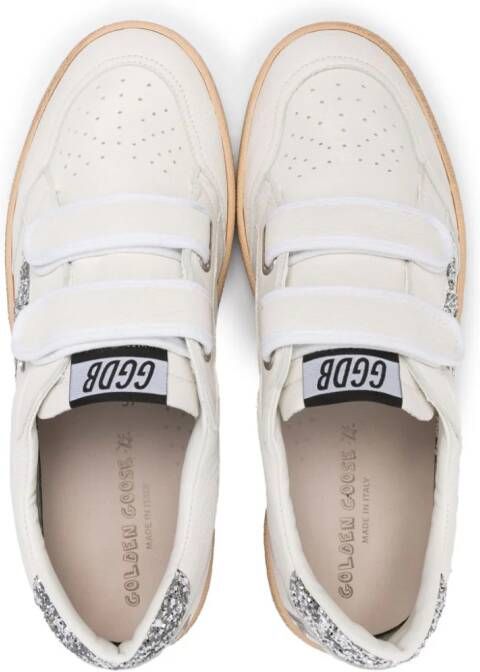 Golden Goose Kids Old School sneakers met klittenband Wit