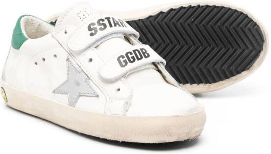 Golden Goose Kids Old School sneakers met klittenband Wit