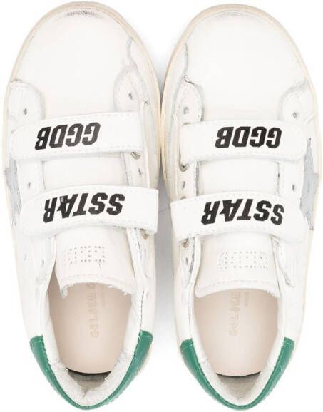 Golden Goose Kids Old School sneakers met klittenband Wit