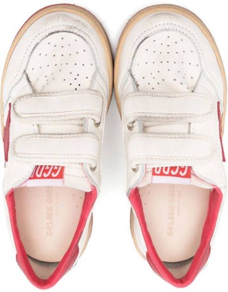 Golden Goose Kids Old School sneakers met klittenband Wit