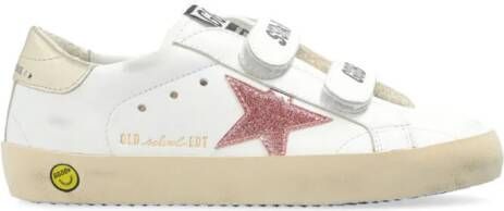 Golden Goose Kids Old School sneakers met klittenband Wit