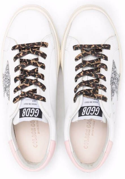 Golden Goose Kids Sneakers met glitter Wit