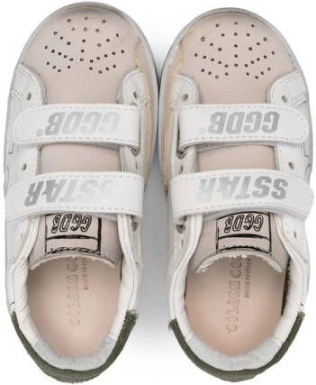 Golden Goose Kids Sneakers met klittenband Wit