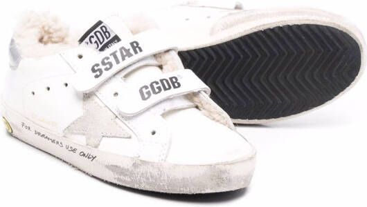 Golden Goose Kids Sneakers met klittenband Wit