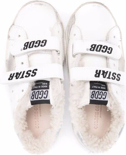 Golden Goose Kids Sneakers met klittenband Wit