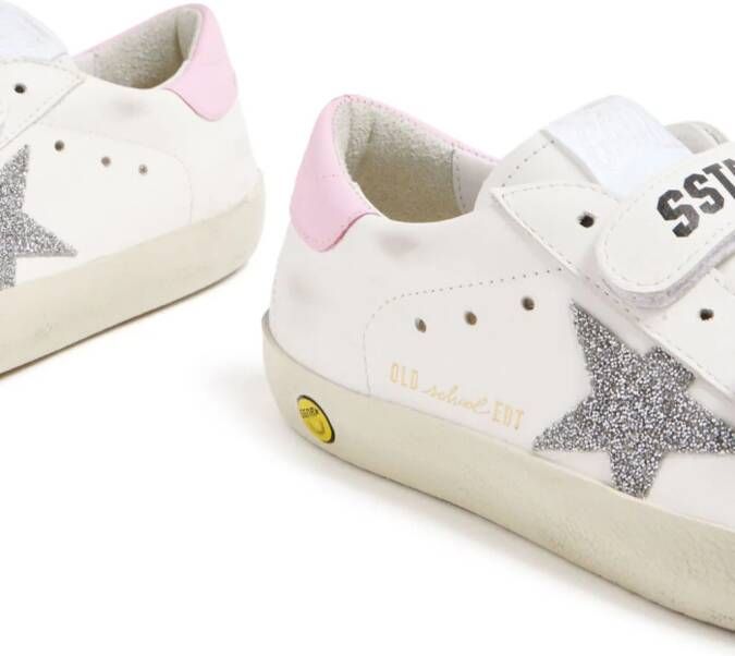 Golden Goose Kids Sneakers met vlakken en logo-applicatie Wit