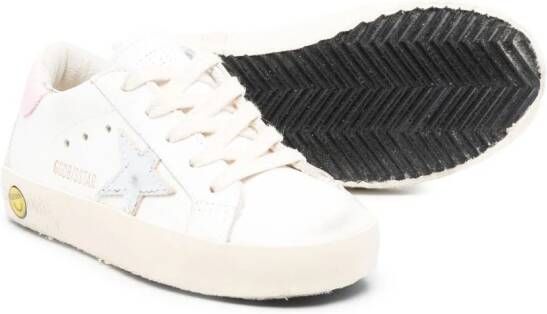 Golden Goose Kids Sneakers verfraaid met patch Wit