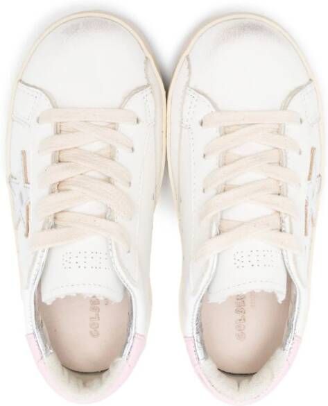 Golden Goose Kids Sneakers verfraaid met patch Wit