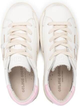 Golden Goose Kids Super-Star leren sneakers Wit