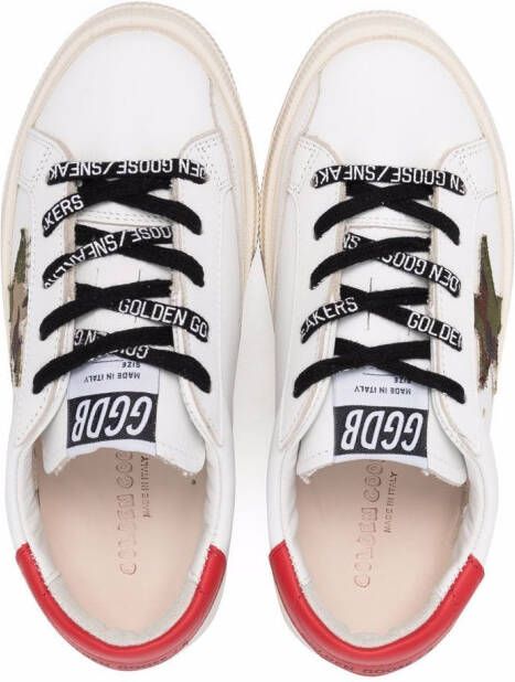 Golden Goose Kids Super-Star low-top sneakers Wit