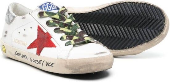 Golden Goose Kids Super-Star sneakers Wit